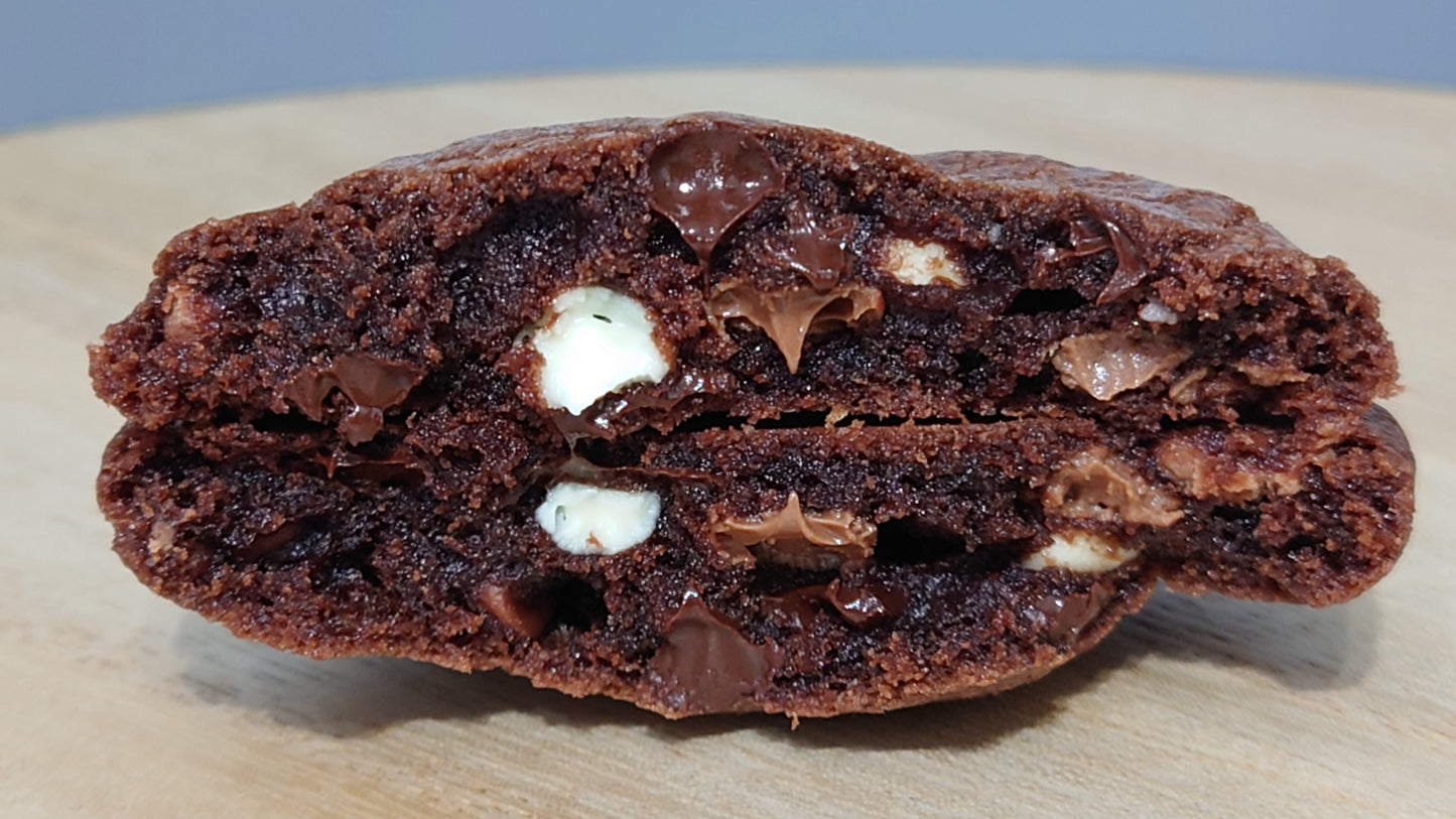 Triple Chocolate Chip Cookies