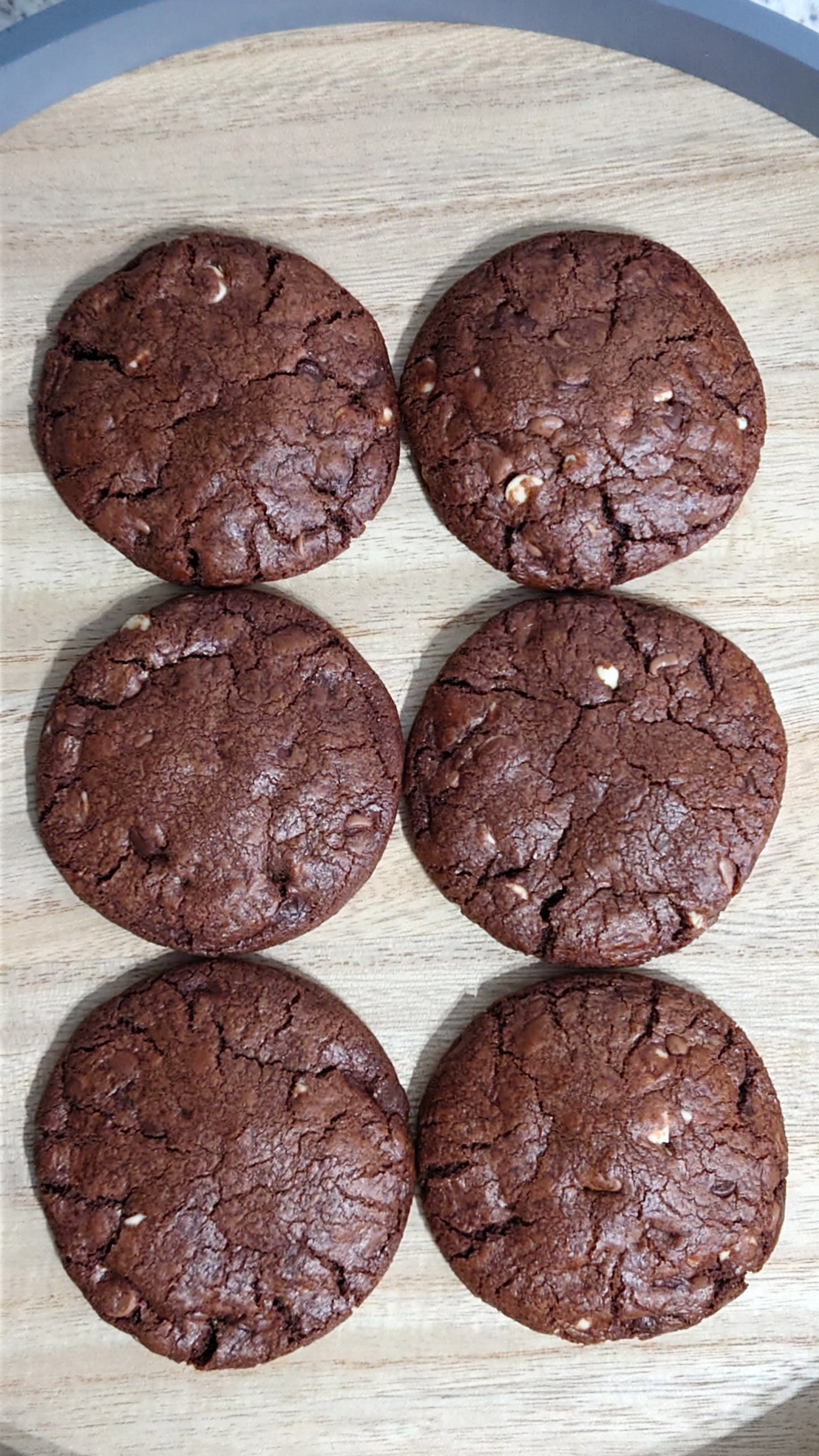 Triple Chocolate Chip Cookies